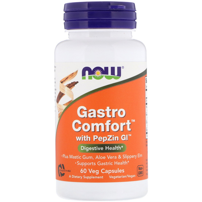Now Gastro Comfort with PepZin GI 60 Vegetable Capsules